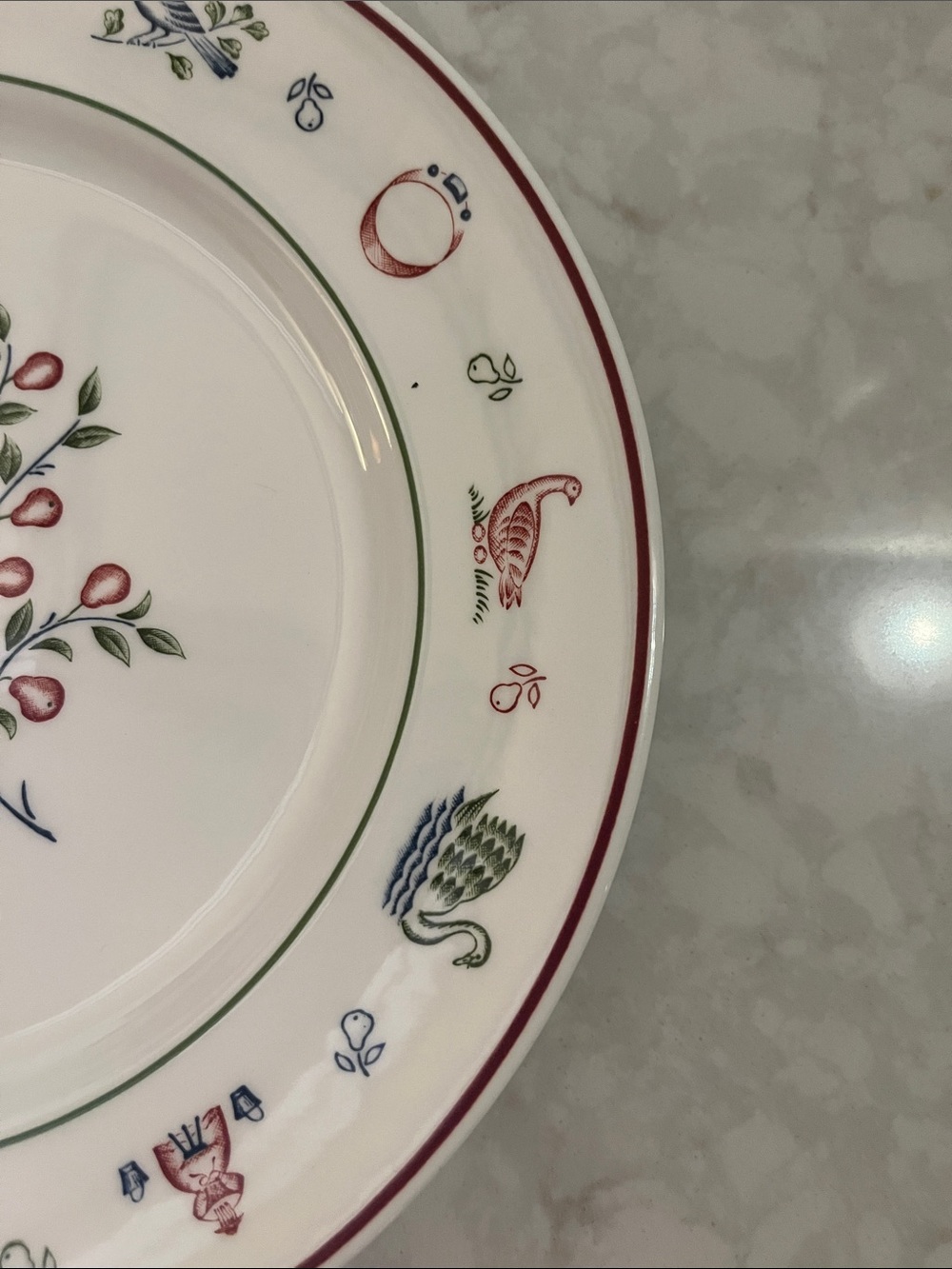 Johnson Brothers Dinner Plate 10.25” 12 Days of Christmas Partridge Pear Tree - Picture 6 of 6